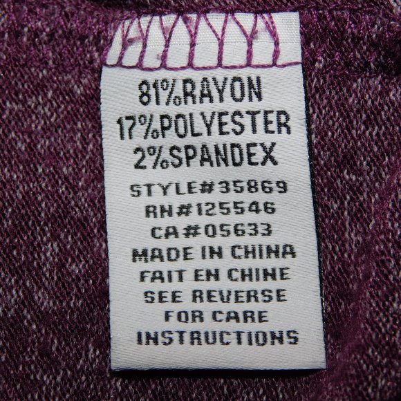 Habitat Womens XS Oversized hi low Purple Soft light Fleece top - Picture 5 of 11